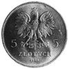 5 złotych 1928, Bruksela (bez znaku mennicy), rant gładki, napis: 29 ESSAI, nikiel, 13.58 g., nakł..