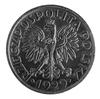 1 złoty 1929- Wieniec z liści i owoców, na rewersie wypukły napis: PRÓBA, wybito 115 sztuk, nikiel..