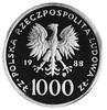 1.000 złotych 1988, Warszawa- Jan Paweł II, wybito 1.000 sztuk, złoto 3.1 g.