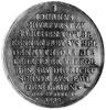 medal z roku 1630, sygnowany S.D. (Sebastian Dadler) wybity na zamówienie elektora saskiego Jana J..