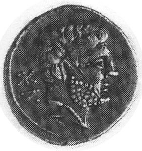 HISZPANIA- Osca, drachma (204-154 p.n.e.), Aw: Głowa z krótką kręconą brodą w prawo, za nią litery iberyjskie,Rw: Jeździec z włócznią galopujący w prawo, w odcinku napis iberyjski, Sear 28, 3.78 g.