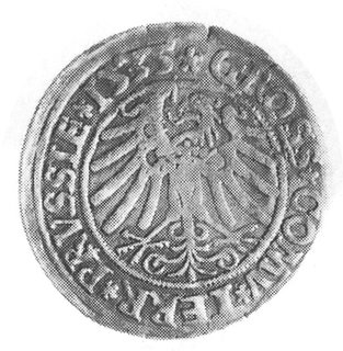 grosz 1535, Toruń, Aw: Popiersie w koronie i nap