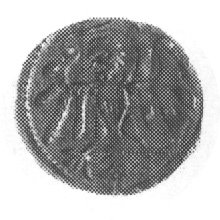 denar 1549, Gdańsk, Aw: Orzeł Prus Królewskich, 