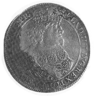 talar 1641, Gdańsk, Aw: Popiersie i napis, Rw: Herb Gdańska i napis, Gum.1589, Dav.4356, plamy po korozji