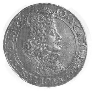 talar 1649, Gdańsk, Aw: Popiersie w koronie i napis, Rw: Herb Gdańska i napis, Gum. 1921, Dav.4358, Kurp.887 R3