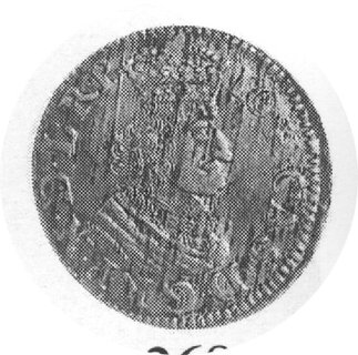 dwugrosz 1651, Gdańsk, Aw: Popiersie w koronie i