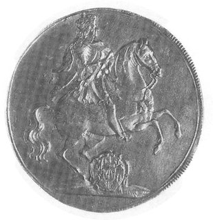 talar wikariacki 1711, Drezno, Aw: Insygnia koronacyjne i napisy, Rw: Król na koniu, Dav.2655, Merseb. 1490