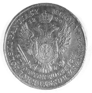 5 złotych 1829, Warszawa, Aw: Głowa i napis, Rw: