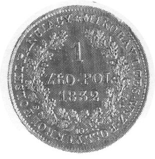 1 złoty 1832, Warszawa, j.w., Plage 77 -R-