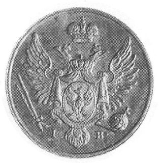 3 grosze 1826 z miedzi krajowej, Warszawa, Aw: O