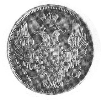 15 kopiejek= 1 złoty 1833, Petersburg, Aw: Orzeł carski, Rw: Napisy, Plage 399