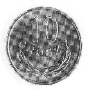 10 groszy 1973, bez znaku mennicy; nie notowane 