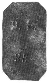 D.S./ 25, dominium jak poz.550, nie notowane, cynk