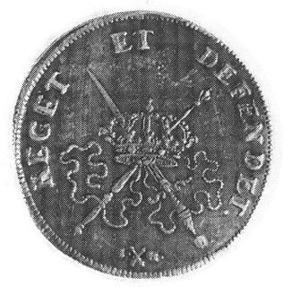 medalik koronacyjny Augusta II 1696 r., autorstw