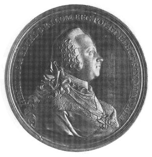 medal Henryka Brühla autorstwa Wermutha 1749 r.,