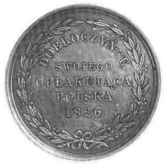 medal z okazji śmierci cara Aleksandra I wybity 