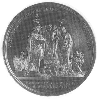 medal autorstwa F. Königa z okazji zaślubin prus