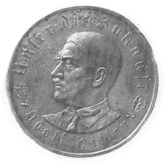 medal A. Hitlera z roku 1933, Aw: Popiersie Hitl