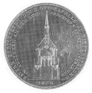 talar 1836, Monachium, Aw: Głowa, w otoku napisy