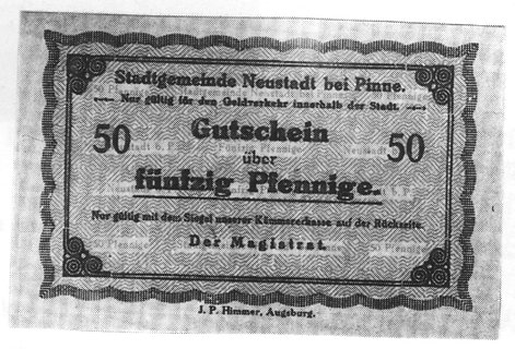 Neustadt bei Pinne (Lwówek Wielkopolski) 50 fenigów (1917), Schoenawa 8