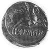 HISZPANIA- Osca, drachma (204-154 p.n.e.), Aw: Głowa z krótką kręconą brodą w prawo, za nią litery..