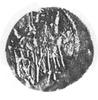 denar, mennica Wrocław 1185/90-1201, Aw: Krzyż dwunitkowy, w polu napis: BOLI, Rw: Dwaj książęta z..