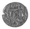 denar 1622, Kraków, Aw: Monogram, Rw: Tarcze herbowe, Gum. 1493, Kurp. 1857 R5, moneta bardzo rzad..