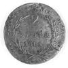 2 złote 1813, Zamość, Aw: Napis, Rw: Dwie gałązki i napis, Plage 126, moneta powstała w wyniku prz..