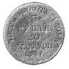 3 ruble= 20 złotych 1837, Petersburg, j.w., Plage 305, Fr.111(40)