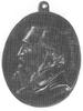 plakieta jednostronna z portretem Józefa Kraszewskiego; popiersie w lewo i napis, cyna 124 x 148 m..