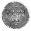 marszałek Bernadotte, Aw: Popiersie w prawo, Rw: Napis poziomy: GROSS-BEERN D.23.AUG.1813, srebro ..