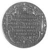 medal wybity w setną rocznicę przyjęcia Wyznania Augsburskiego w 1642 r., Aw: Nad ołtarzem i Bibli..