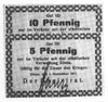 Xions (Książ Wlkp.) 5, 10 fenigów 1,12.1917, Schoenawa 4, 5, razem 2 sztuki
