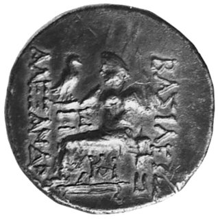 KRÓLESTWO MACEDONII- Odessos, tetradrachma (336-323 p.n.e.). Aw: Głowa Aleksandra Wielkiego w prawo,Rw: Siedzący Zeus z orłem w dłoni, i napisy pionowo: BA™I§Eø™ A§E•ANĘ¶.., 15.96 g., rysa na awersie