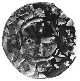 Hrabstwo Chartres XIII w., denar, Aw: Zniekształcony monogram, Rw: Krzyż i napis w otoku: CARTIS CIVITAS,Boudeau 204, Poey d Avant 1731