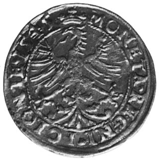 grosz 1545, Kraków, Aw: Orzeł i napis, Rw: Koron