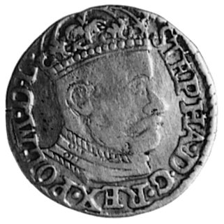 trojak 1583, Olkusz, Aw: Popiersie w koronie i n