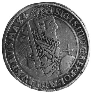 półtalar 1628, Bydgoszcz, Aw: Popiersie w koronie i napis, Rw: Tarcza herbowa i napis, Gum. 1185, H-Cz.9655 R3,T.50