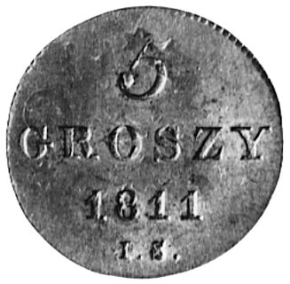 5 groszy 1811, Warszawa, j.w., litery IS, Plage 