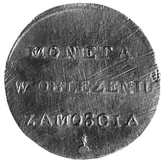 2 złote 1813, Zamość, Aw: Napis, Rw: Dwie gałązki i napis, Plage 123