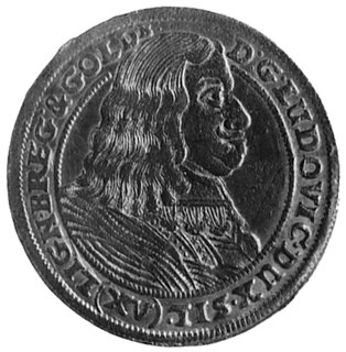 XV krajcarów 1660, Brzeg, Aw: Popiersie i napis,