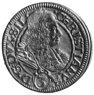 3 krajcary 1669, Brzeg, Aw: Popiersie i napis, R