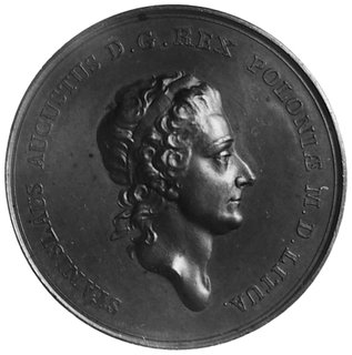 medal j.w., brąz 40.5 mm. 38.73 g., piękna ciemna patyna