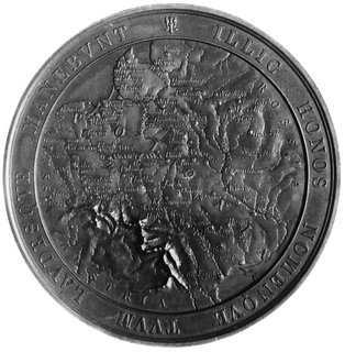 medal sygnowany A.BOVY wybity w 1859 roku nakładem Komitetu Emigracyjnego ku czci Sir Dudleya Stuartawielkiego przyjaciela Polski, Aw: Głowa Stuarta i napisy, Rw: Mapa Polski i napis, H-Cz.3841 R3, brąz 63 mm,128.80 g., piękna patyna