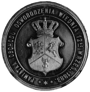 medal sygnowany Wacław Głowacki wybity w 1883 ro