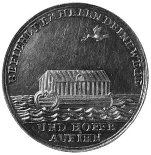 medal religijny sygn. L wybity w XVIII w., Aw: S