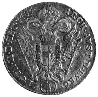 Józef II 1780-1790, 2 dukaty 1786, Wiedeń, Aw: P