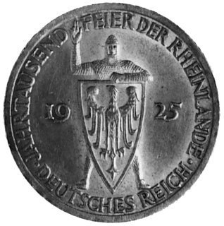 3 marki 1925, Berlin, Rheinlande, J.321