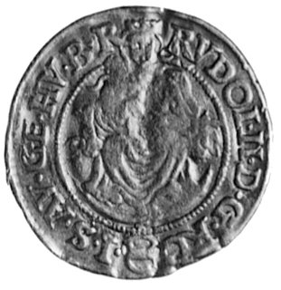 Rudolf II 1576-1611, dukat 1592, Aw: Św. Ładysław, w polu litery K-B, Rw: Madonna, w otoku napis, Fr.34