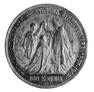 Franciszek Józef 1848-1916, 100 koron 1907, Krze